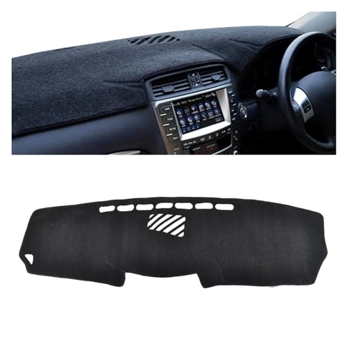 Tapis tableau de bord pour Lexus IS250 IS350 2006-2013 couverture dashmat protection noire