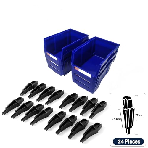 Stackable Wall-Mounted Storage Bins - 6 Pack for Small Parts - Image 2