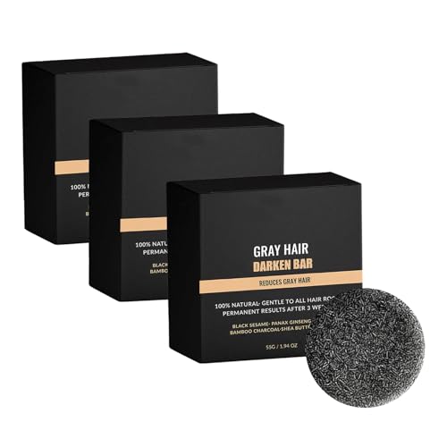Ahtcpo Schwarze Haar Seife mit Ginseng (Black3Pcs)