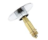 Set Tappo di scarico, con bottone a pressione, completo di vite scanalata, per bagno, cuci...