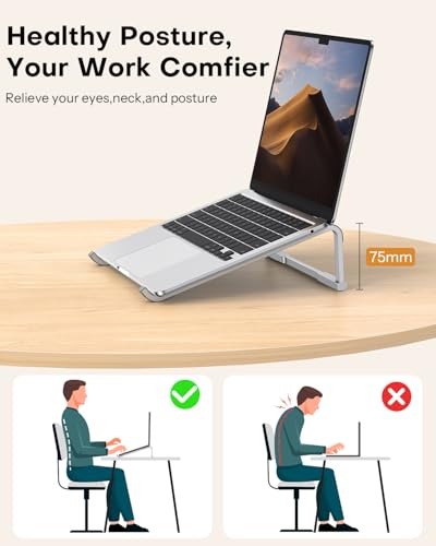 OMOTON Foldable Aluminum Laptop Stand — view 2
