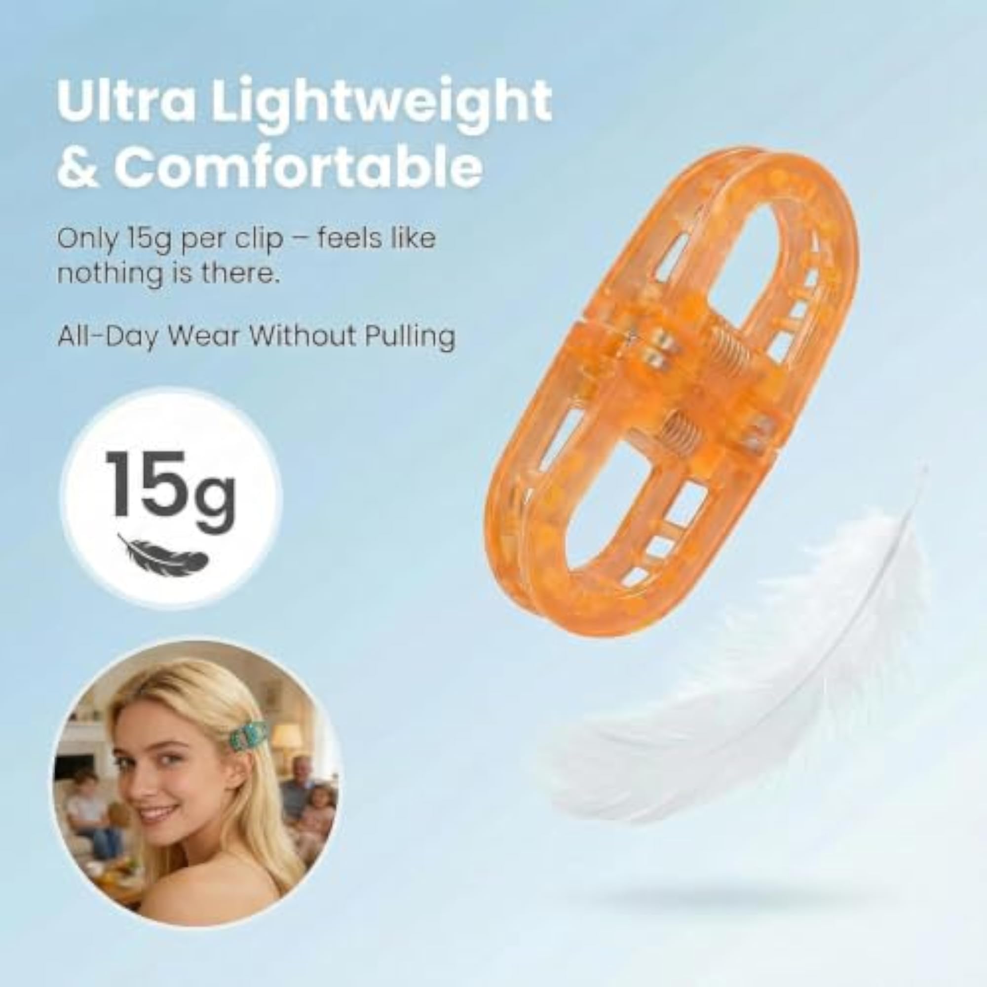 Magnetic Hair Clips for Women, 2-in-1 Section Clips