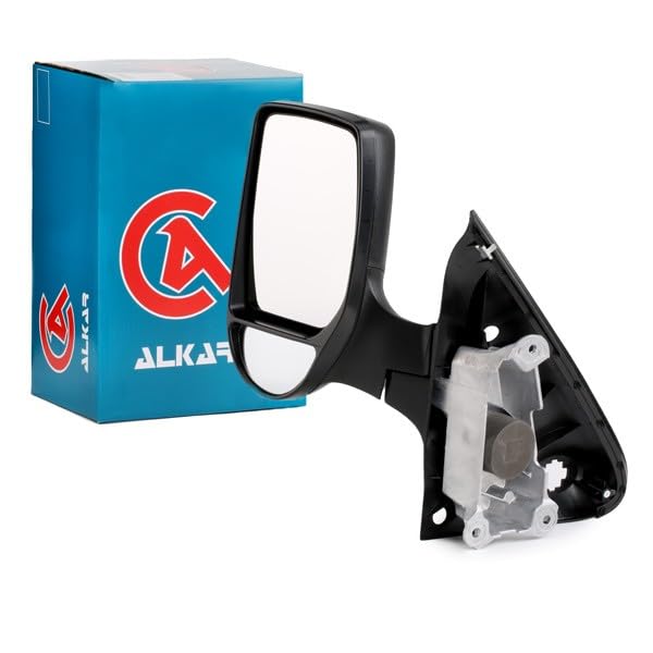 Rétroviseur complet Alkar 9201960 convexe double glace avec bras court manuel