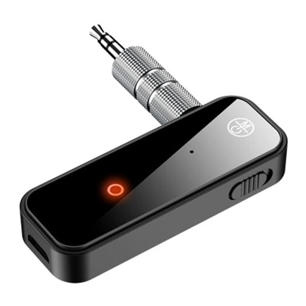 Récepteur 5.0 Adaptateur Jack 2 en 1 Adaptateur Audio AUX 3,5 mm pour Casque Audio de Voiture Musique Aux Mains Libres