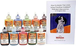 Mayco Designer Liner Ceramic Glaze Writers - 1.25 Ounce Each, Kit of All