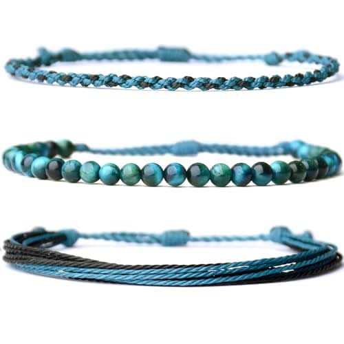 Handmade Natural Stone Beaded Healing Bracelet Gift for Men