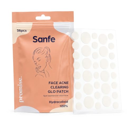 Image of Sanfe Promise Face Acne Patch - Pack of 36 | Pimple Healing Patch | Absorbing Cover |Invisible, Blemish Spot, Hydrocolloid, Skin Treatment