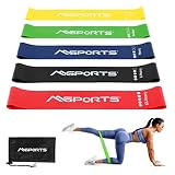 Resistance Bands Premium mit Tragetasche 5er Set - Leicht | Medium | Stark | Extra Stark - Fitnessband Trainingsband Gymnastikband