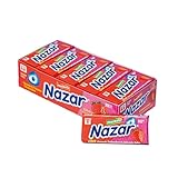 NAZAR Strawberry Breeze Sugar-Free Jawline Exerciser Chewing Gum | Freshens Your Breath | Supports Oral Health | 20 Packs of Gum 5 Pieces (100 Total Pieces)