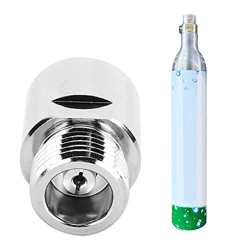 Convertisseur d'adaptateur de CO2, connecteur d'adaptateur de soude avec joint adaptateur de cylindre de CO2 en cuivre filetage femelle TR21-4 vers filetage mâle CGA320 pour Soda-Club Cover