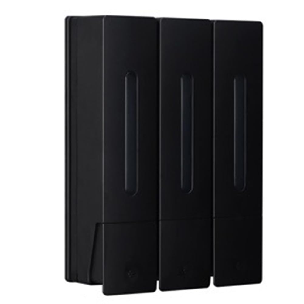 Hndhbfgrt Triple Shower Shampoo and Conditioner Dispenser for Home Hotel Bathroom No Drill Wall Mount Liquid Soap Dispenser