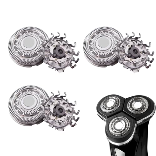GNHG 3 Cabezales de repuesto SH90 compatibles con Philips, cabezales de repuesto para afeitadora eléctrica con cuchilla afilada compatibles con la serie de afeitadoras 9000,Accesorios(A)