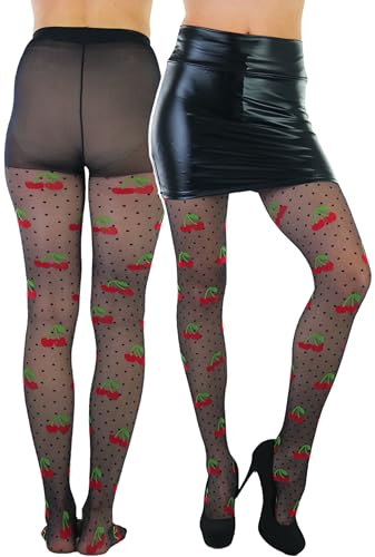 Image of ToBeInStyle Women's Valentine Day Themed Opaque Sheer Pantyhose w /Heart Love