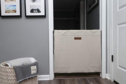 The Stair Barrier Baby And Pet Gate: Wall To Wall Baby Gate - Safety Gates For Kids Or Dogs - Cardinal Gate With Fabric Slipcover For Stairs With Two Walls - Made In The Usa #TOP3