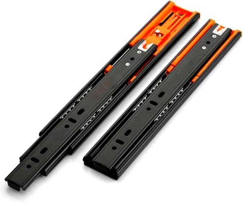 Correderas para cajones de acero inoxidable JvFbjLF de 30cm con tres secciones 6