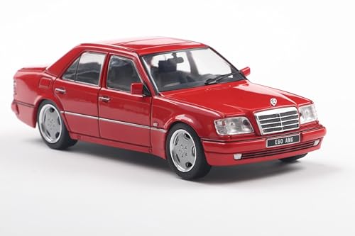 Modelo a Escala 1:43 Mercedes-Benz W124 E60 AMG Rojo miniatura 7