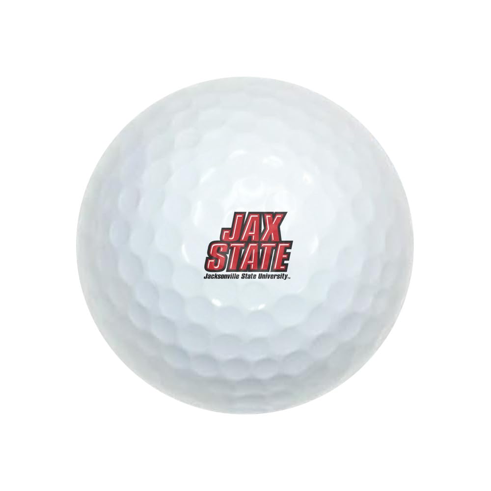 GRAPHICS & MORE Jacksonville State University Primary Logo Novelty Golf Balls 3 Pack