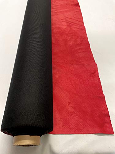 Headliner Doctor, Perforated Faux Suede Upholstery Fabric-Crimson Red-by The Yard
