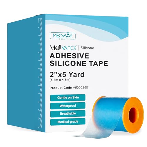 MedVance Silicone Tape Medical, Perforated Surgical Tape Sensitive Skin, Waterproof Tape for Skin...