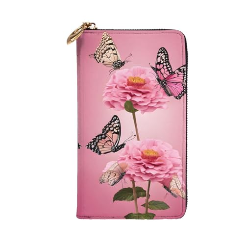 Stylish Beauty Butterfly Womens Long Wallet Purse, Large Capacity Pu Leather Purses With Multiple Card Slots, Phone Card Holder, Clutch Case, Credit, Coin, And Bill Organizer2