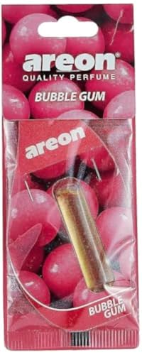 Areon Liquid Car Perfume Air Freshener Bubble Gum Sweets Bubblegum Scent Hanging Pendant Long Lasting Home 3D 5 Ml Pack Of 1