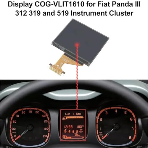 Pantalla táctil compatible con Fiat Panda III 312: panel LCD COG-VLIT1610 2