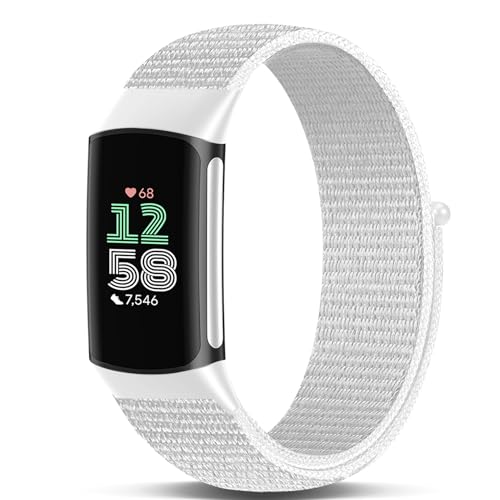 Koazon (�R�A�]��) �ʃt�@�X�i�[�i�C�����r���v�o���h Fitbit Charge 6/Charge 5�Ή� �\�t�g �y�� �ʋC�� ���߉\ �X�|�[�c�X�g���b�v Charge 6/5�p �t�B�b�g�l�X�g���b�J�[�A�N�Z�T���[