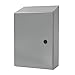 Wiegmann N412363012CST N412-CST Ultimate Series NEMA 4/12 Slope Top Single Door Enclosure, 36" x 30" x 12", Carbon Steel