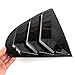 HIGH FLYING for Mitsubishi Lancer 2008-2017 Car Exterior Accessories Back Window Scoop Louver Cover ABS 2pcs (Glossy Black)