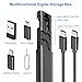 Multi USB Charging Adapter Cable Kit, USB C to Ligh-ting Adapter Box, Conversion Set USB A Type C Lightn-ing Micro Adapter Kit,60W Charging and Data Transfer Cable Kit Sim Tray Eject Tool Slots