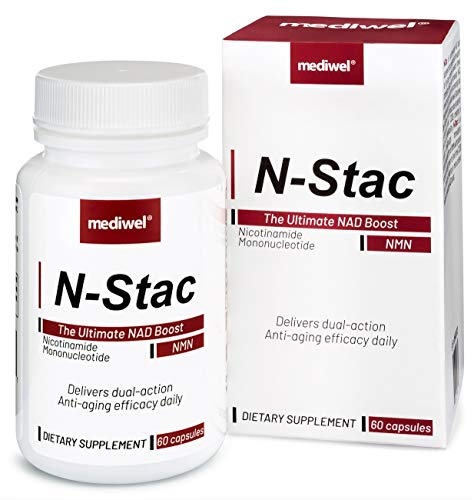 N-Stac-The Most Bioavailable NMN Supplement With Dual-Action NAD Support - Pharmaceutical Grade-Made in
