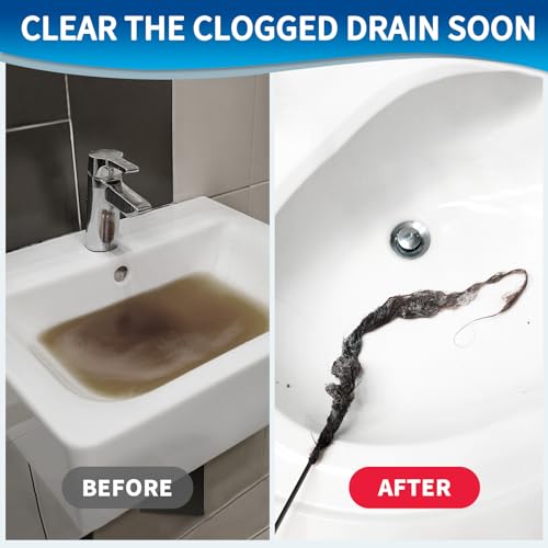 Drainsoon ZL22-NLHS5P-V 30 Inches Sink Snake Drain Clog Remover thumb #1