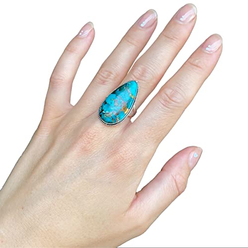 Image of Turquoise Ring in Sterling Silver 925