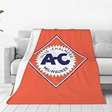 Voglawear Allis-Chalmers Blanket Large Luxury Fleece Soft Anti-Static Anti-Pilling Flannel Bed Blanket, Black