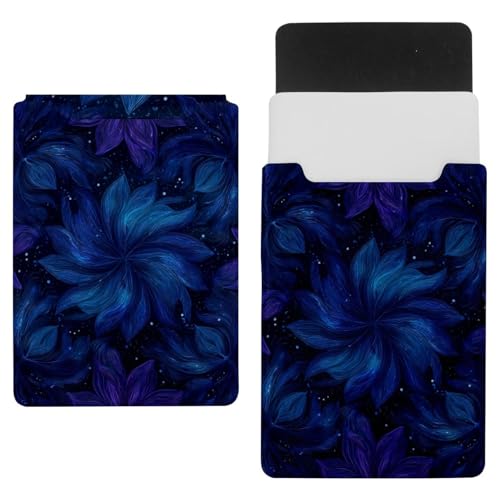 Housse ordinateur 13,8" antichoc à motif fleur sombre pour pochette pc portable