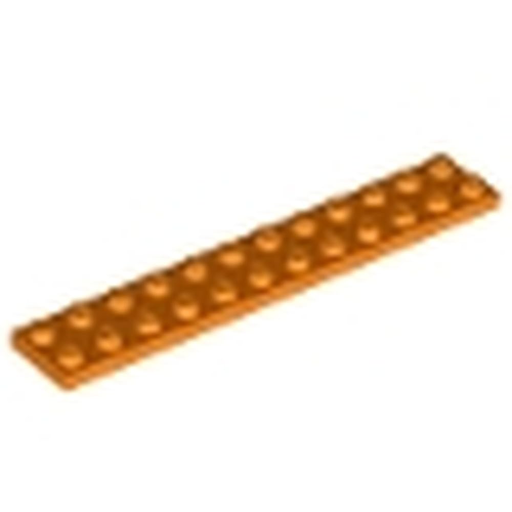 LEGO Plate 2 x 12, Part 2445 (Orange, 2, count) — image 1