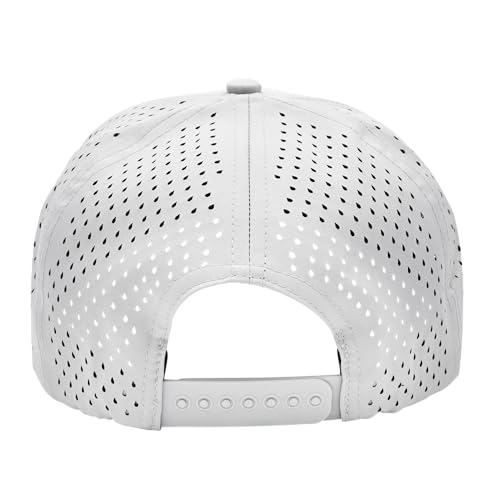 Image of Classic 5‑Panel Snapback Hat - Adjustable Flat Bill Cap, Lightweight Breathable Unisex for Embroidery & DIY
