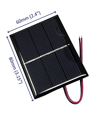 Amx3D Micro Mini Solar Cells Multipack– 1.5V 400Ma Compact 80 X 60Mm Solar Panels – Power Home Diy Projects, Toys & Battery Chargers (4) #TOP5