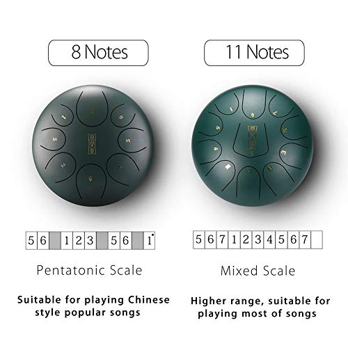 Steel Tongue Drum 10 pulgadas 11 notas D Mayor miniatura 3