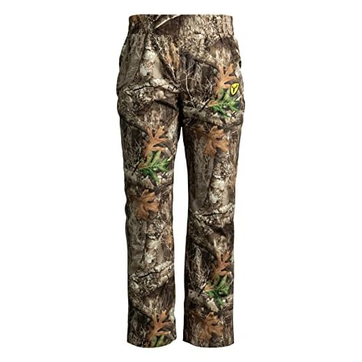 Blocker Outdoors Sola Drencher Women's Lightweight Early Season Breathable Waterproof Rain Camo Hunting Pants (Realtree Edge, X-Large)
