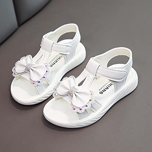 Girls Kids Bow Leather Sandals Foam Sole Non Slip Wide Shoes Baby Girl Summer Outdoor Water Barefoot Hook Loop Sandals2