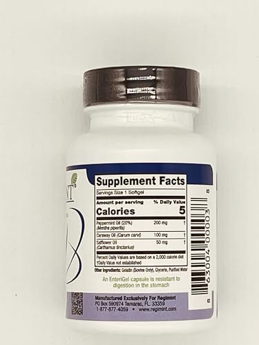 Regimint Peppermint & Caraway Oil Capsules