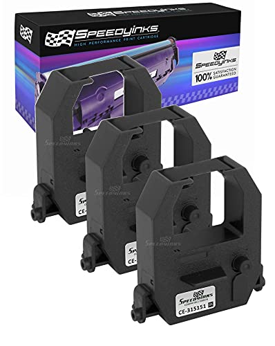 Cinta compatible SPEEDYINKS para Amano CE315151 negro 3 unidades miniatura 1