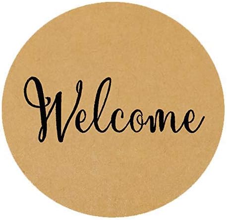 96 Pcs-2 inch Welcome Stickers,Kraft Wedding Welcome Stickers,Round Paper  Wedding Party Favor Sticker Labels