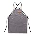 Męskie dżinsowe płótno fartuch kuchnia restauracja kawiarnia (Color : G, Size : Children 57cm)