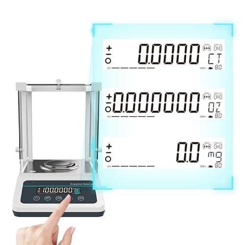 Analytical Electronic Balance Digital Weighing Scale with Max Capacity 200g Accuracy 0.1mg Repeatability ±0.0002g External Calibration