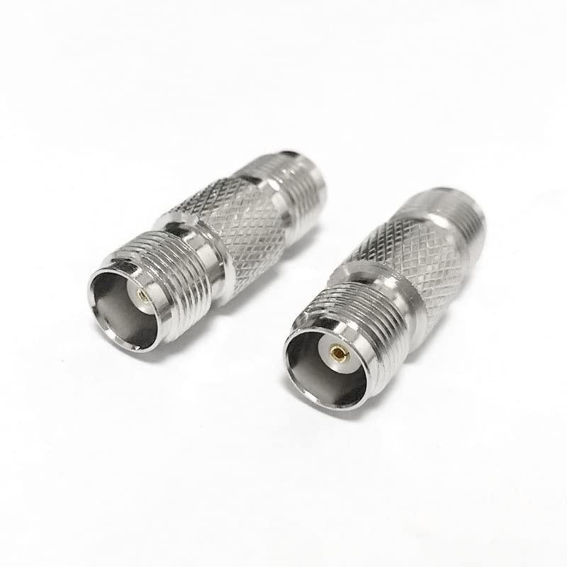 1 articulo Conector coaxial RF hembra TNC a hembra TNC, adaptador recto niquelado