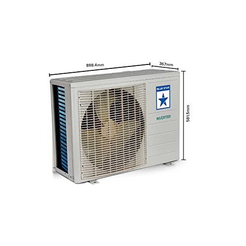 Image of Blue Star 1.5 Ton 4 Star, Inverter Split AC (100% Copper, Fix & Lock 4 in 1 convertible, Stabalizer-free operation, Blue Fins, IA418DNU, White)