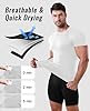 Niksa 1Pack Gym T Shirts Men Compression Shirt Breathable Active Wear Muscle Fit Running Top Quick Dry Base Layers Tights Clothes for Sports, White,S #3