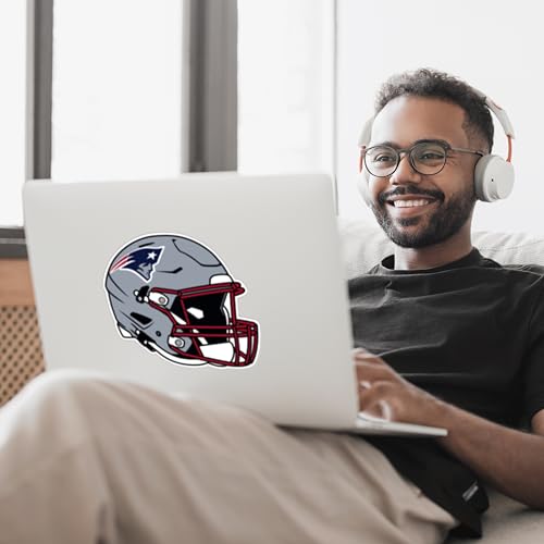 Siskiyou Sports NFL New England Patriots Helmet Auto Decal, Team Colors, One Size